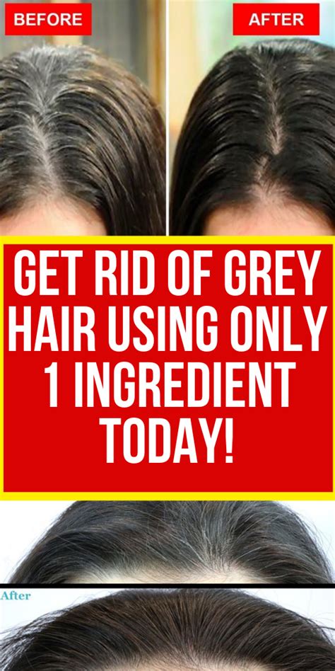It's a sign of old age is creeping on you. Get Rid Of Grey Hair Using Only 1 Ingredient Today! | Grey ...