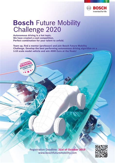 Bosch Future Mobility Challenge 2020 Faculty Of Transportation