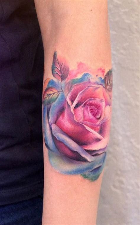 Crazy Watercolor Rose Tattoo By Yershova Anna Tattooideasinspiration