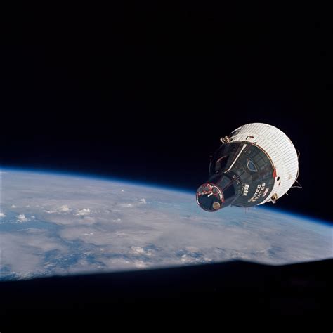 Gemini 7 Spacecraft As Seen From The Gemini 6 Spacecraft During Their