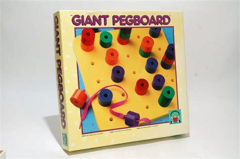 Giant Pegboard From Discovery Toys 1993 Complete