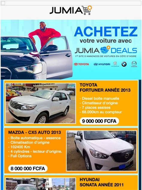 Jumiaci 🚙 Achetez Votre Voiture Avec Jumia Deals Milled