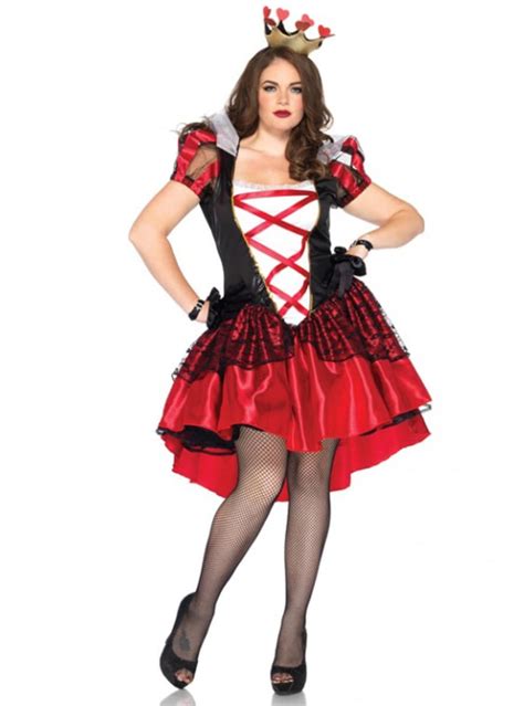 womens plus size queen of hearts costume the coolest funidelia