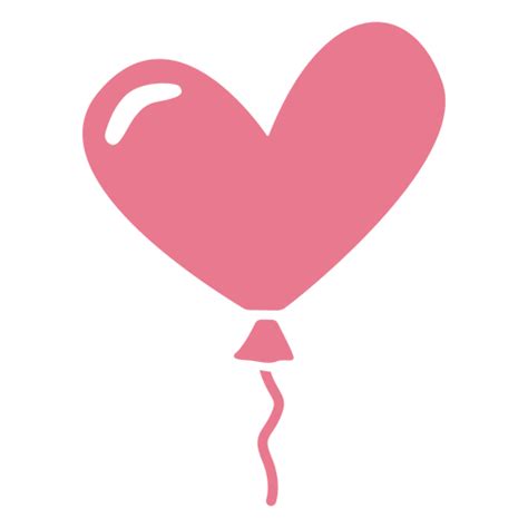 Diseño Png Y Svg De Globo De San Valentín Rosa Para Camisetas