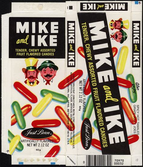 Just Born Mike And Ike 212 Oz Candy Box Late 1970s Through 1985
