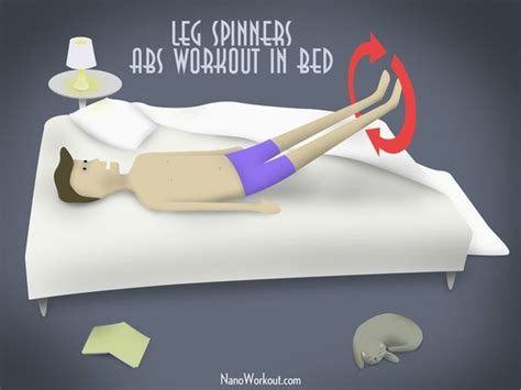 Leg Spinners Abs Workout In Bed Lay Flat On Your Back With Your
