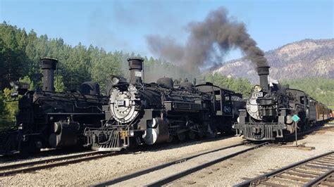 Durango And Silverton Locomotives 473 480 And 476 Rtrains