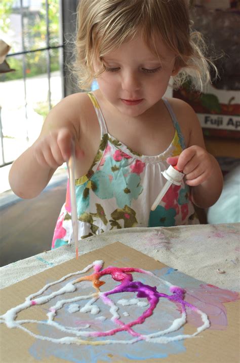 Salt Painting Process Art For Kids Meri Cherry