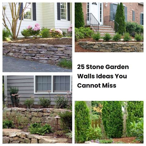 25 Stone Garden Walls Ideas You Cannot Miss Sharonsable