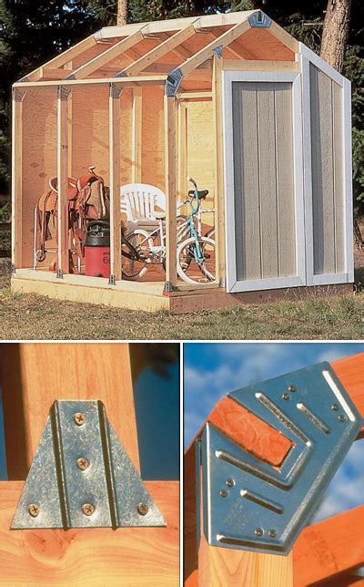 Modular construction and inexpensive materials make this shed easy to build and easy to afford. Storage Shed Kit Building Barn Outdoor Wood Framing DIY Garage Garden Utility