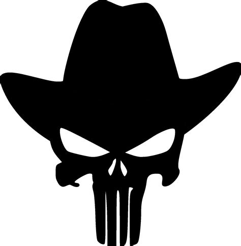 Texas Punisher Skull Clipart Punisher Skull Png Transparent Cartoon