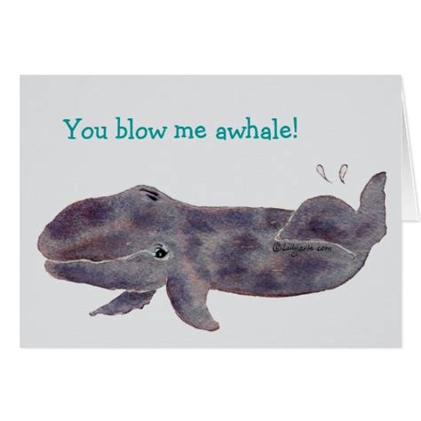 Cartoon Whale Baby Thank You Card Zazzle