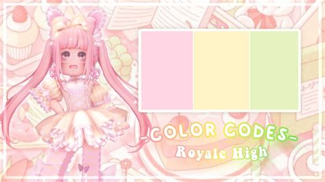 Custom Color Codes Royale High Part 3 Faerystellar Youtube