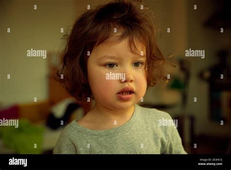 Portrait Of A Cute Baby Girl Stock Photo Alamy