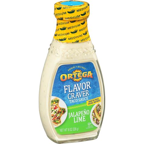 ortega flavor craver taco sauce jalapeno lime 8 oz grocery and gourmet food