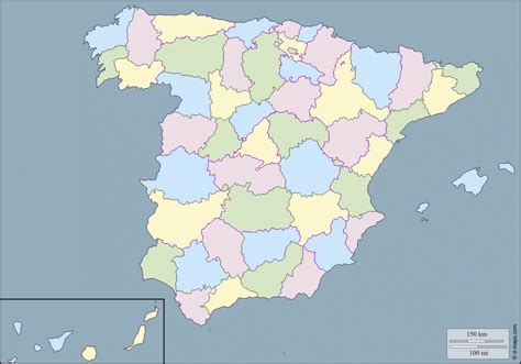 Ver A Través De Conversión Retener Imprimir Mapa De España Vulgar