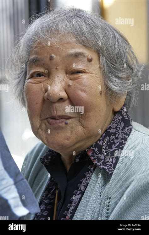 Japanese Old Woman Telegraph