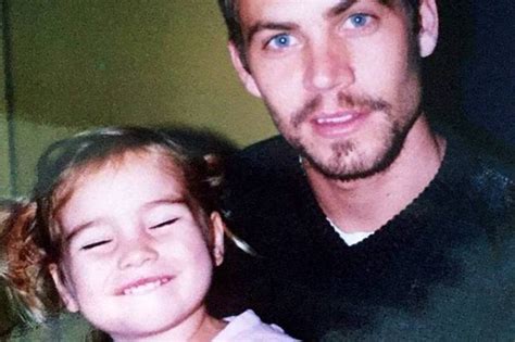 Hija De Paul Walker Compartió Fotografía Inédita Con Su Padre