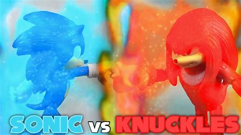 Sonic Vs Knuckles Sonic Stop Motion Youtube
