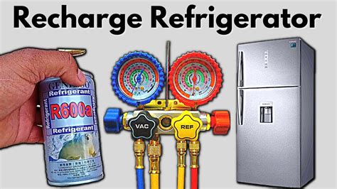 How To Charge Refrigerator With R600a Freonrefrigerant Youtube