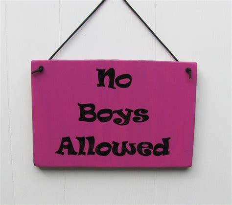 Items Similar To No Boys Allowed Hand Painted Wall Sign Girls Room