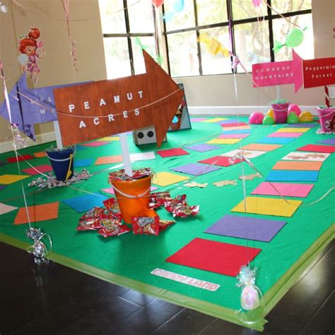 One of the hardest parts about planning a party, though. Homemade life sized Candyland board game for my daughter's ...