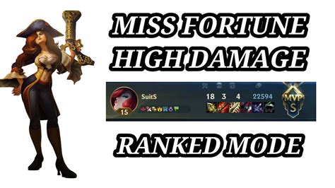 Wild Rift Miss Fortune Gameplay Tips And Trick High Damager Youtube