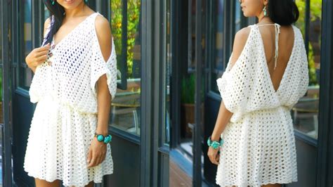 Easy Crochet Lace Summer Dress For Womens Step By Step Youtube
