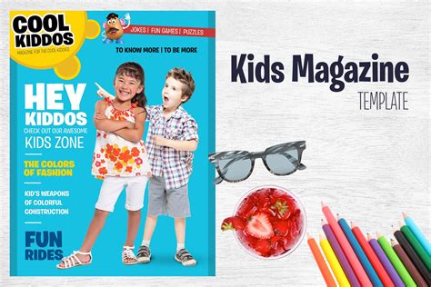 Kids Magazine Template Indesign Templates Creative Market