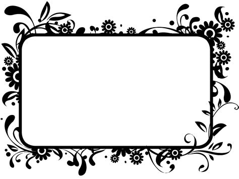 Beautiful Borders And Frames For Projects Black And White Free