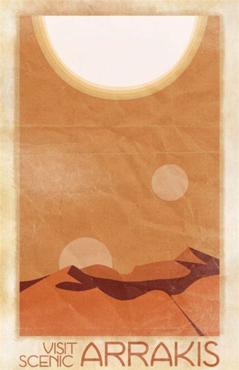 Visit Scenic Arrakis Art Print By Alan Tippins Dune Art Graphic