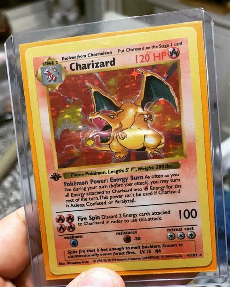 A card is only first edition if it has a black circle with a 1 inside on the left of it. 1st edition shadowless charizard Pokemon card | in Torquay, Devon | Gumtree