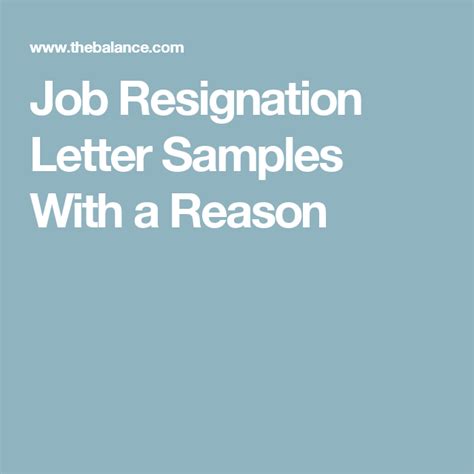 How To Write Sample Resignation Letter With A Reason For Leaving