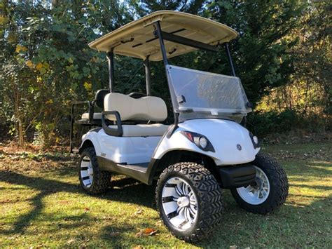 Yamaha Drive Efi Fuel Injected Gas Golf Cart Custom Wheels 4 Seater