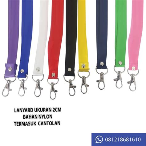 Maybe you would like to learn more about one of these? Jual Lanyard / Tali ID Card Polos Ukuran 2cm bahan Nylon ...