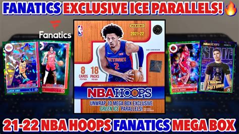 New Fanatics Mega Box🔥 2021 22 Panini Nba Hoops Basketball Fanatics