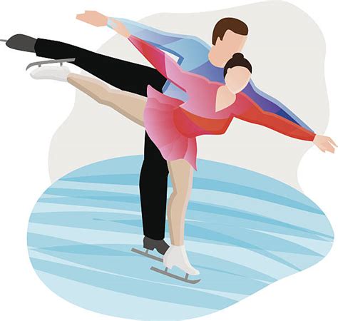 Figure Skating Cartoon Images Ice Vector Skating Girl Figure Cartoon