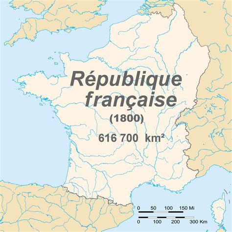 The French First Republic In 1800 The Borders Of France Then