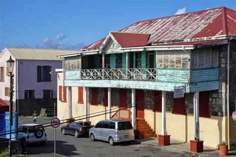 A Creole Style Tenement House In Roseau City On January 9 2017 Roseau