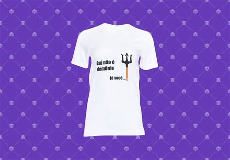 Camiseta Personalizada Umbanda Candomblé Exú Não é Demônio No Elo7