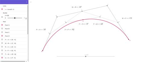 Cubic Bézier Curve Geogebra