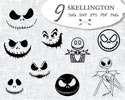 Skellington Svg Jack Skellington Halloween Svg Jack Svg Skellington