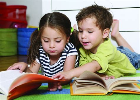 Children Reading Books Encouraging A Love For Reading