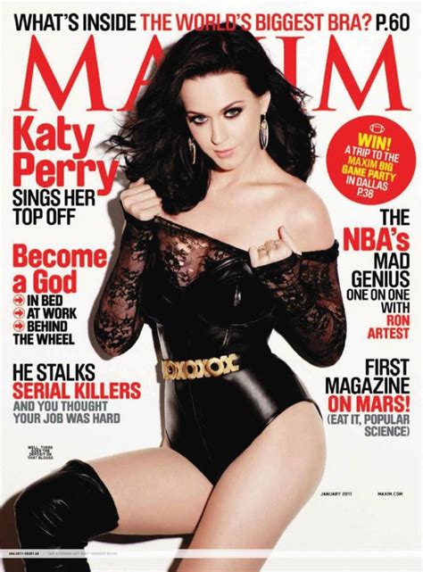 photos katy perry in maxim january 2011 issue wearing sexy black leather