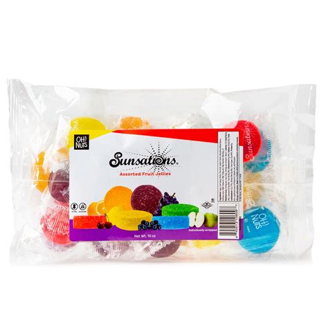 Oh Nuts Wrapped Sunsation Fruit Jellies 10oz Bag • Gummies And Jelly