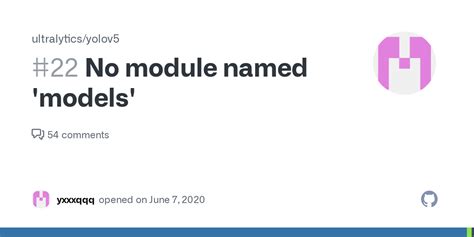 No Module Named Models Issue Ultralytics Yolov GitHub