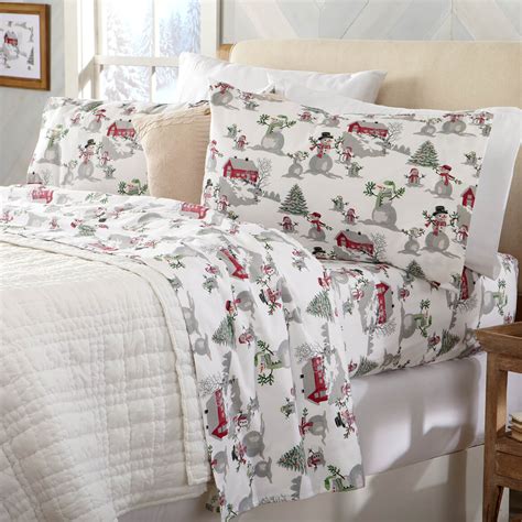 Print Flannel Sheet Set Cotton Flannel Sheets Easy Comforts