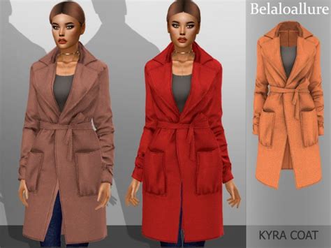 The Sims Resource Kyra Coat By Belal1997 Sims 4 Downloads