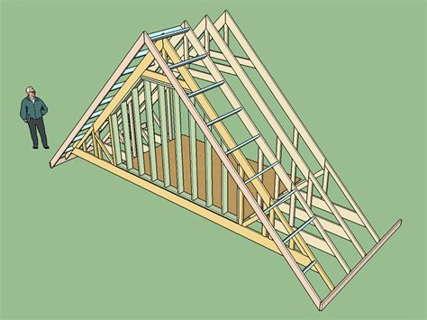 Gable End Attic Truss With Structural Outlookers Truss Engineering