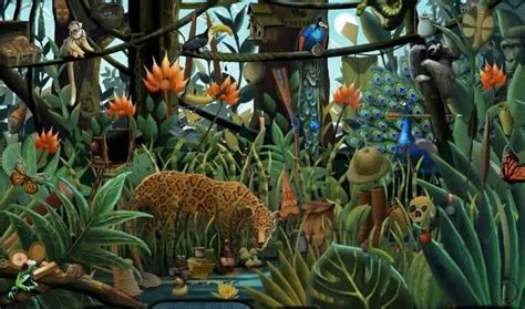 Download free illustration of the equatorial jungle (1909) by henri rousseau. henri rousseau paintings | Rousseau